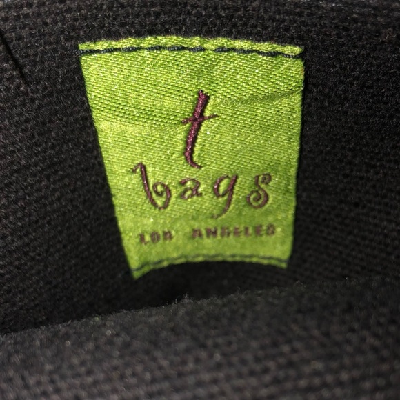 T-Bags Heart Clutch Two Tone Magenta & Black - Picture 6 of 9